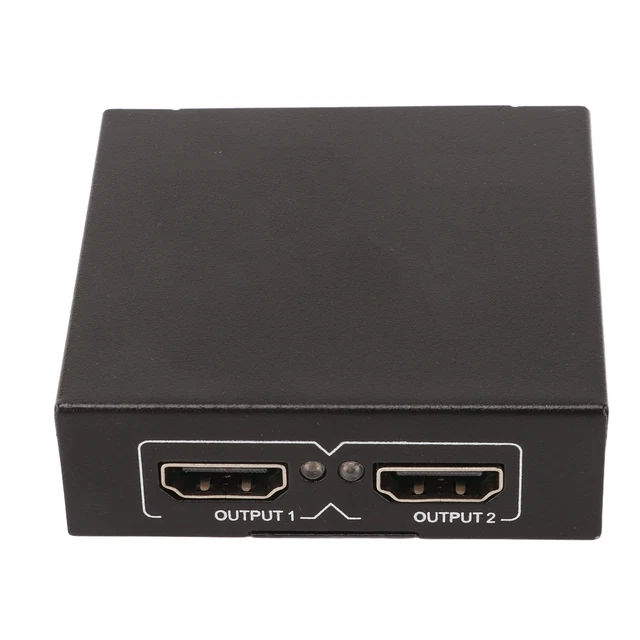 (Prise UE)Commutateur 'interface Multimédia HD 4K 1 En 2 Séparateur écran