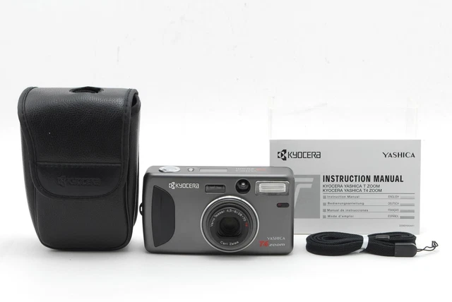 Near MINT in Case Kyocera T Zoom Yashica T4 Compact Film Camera from JAPAN