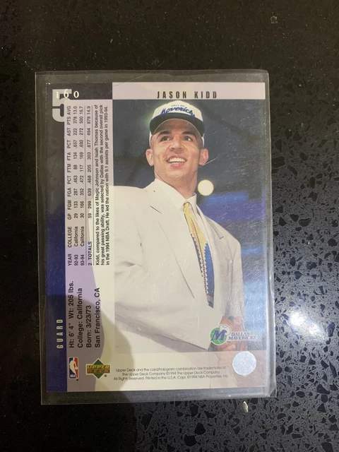 JASON KIDD ROOKIE Class 1994-95 NBA Upper Deck Card EUR 2,99 - PicClick FR