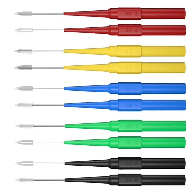 Highly Compatible 10 Piece Multimeter Test Probe Set for Precise Measurements