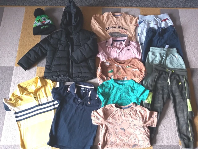 Boys Winters Cost/Hat/7 Tops/4 Joggers 2-3 Years Excellent Con