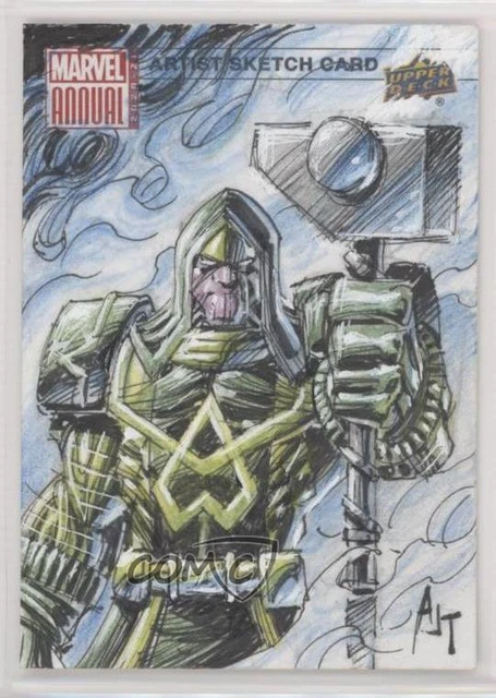 2020-21 Upper Deck Marvel Annual Sketch Cards 1/1 Anthony Tan #SKT Auto ob9