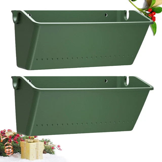 2 PCS Wall Mounted Planter Background Pot Flower Windowsill Pots Railing