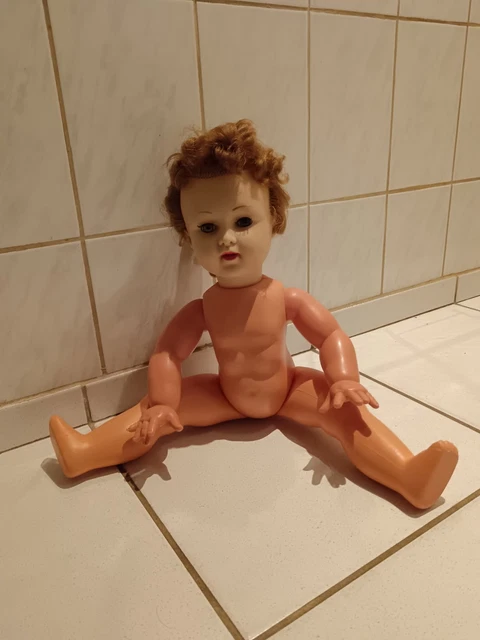 ancienne POUPEE RAYNAL parlante modèle 50 taille 55cm Jouet Toy Doll Puppe c1965