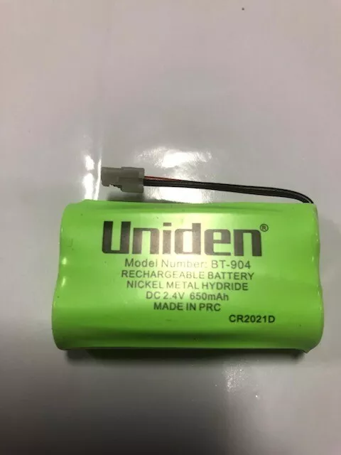 2 x UNIDEN GENUINE BT904 BT-904s CORDLESS PHONE RECHARGEABLE BATTERY 650mah