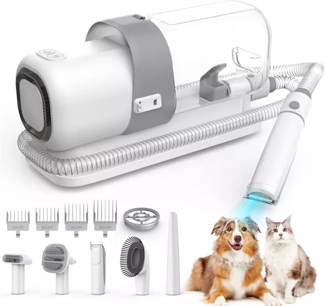 ZOMYE Kit per Toelettatura e Aspirazione Vuoto per Animali Domestici