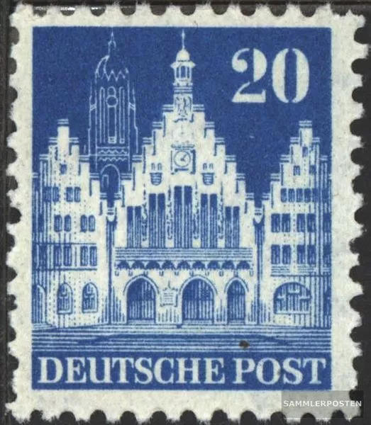 Bizone (Alliierte Besetzung) 84X B gestempelt 1948 Bauten