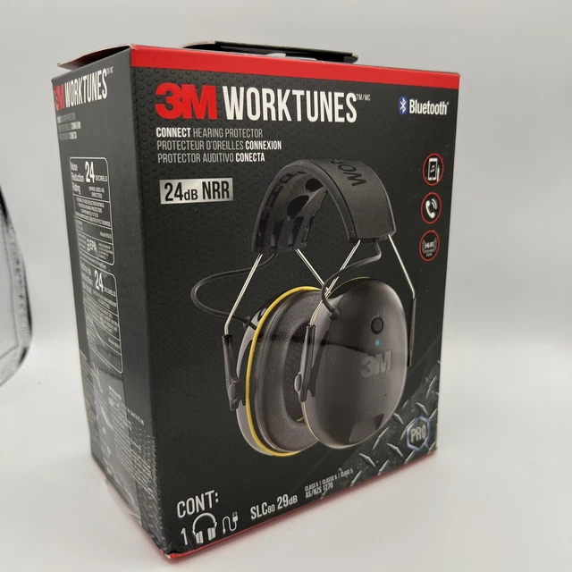 3M WorkTunes Connect Hearing Protector, Bluetooth Technology box damage
