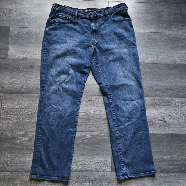 34 Heritage Charisma Denim Jeans Pant Mens 38x30 Dark Blue Comfort Rise Classic