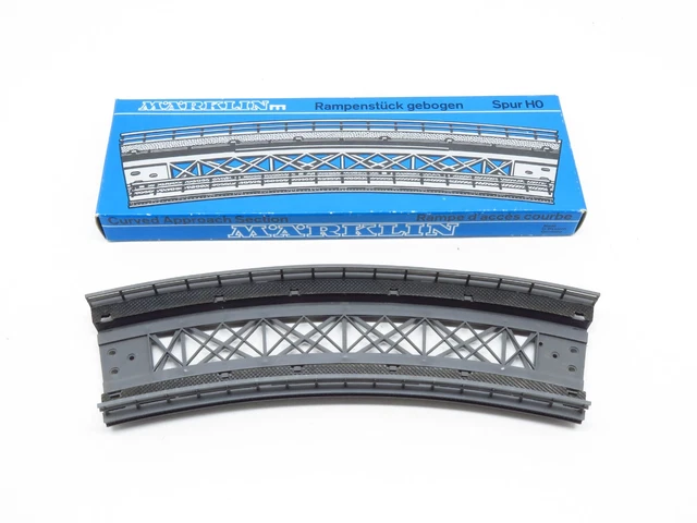 Märklin 2105 - 10 Rails Droits Flexibles HO 1/87 - Voie K - Vintage - Occasion