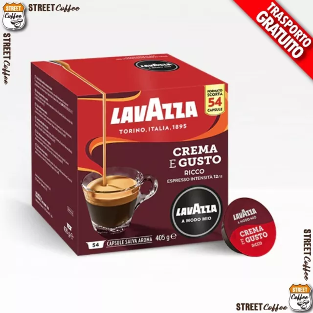 108 Cialde Capsule Caffe' Lavazza A Modo Mio Miscela Crema E Gusto Ricco Gratis