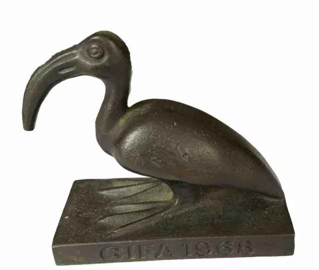 Bronze Vogel Ibis GIFA 1968