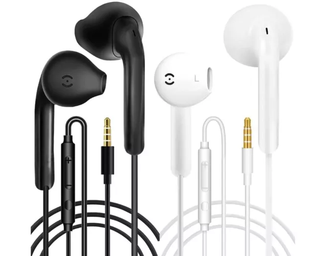 Écouteurs Intra-Auriculaires x2 Anti-Bruit avec Microphone Smartphones et MP3