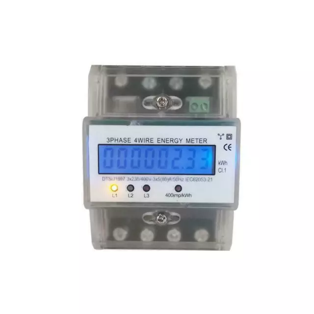 Contatore di minima corrente Contatore trifase LCD Guida DIN 5-80A230/400V trifa 2