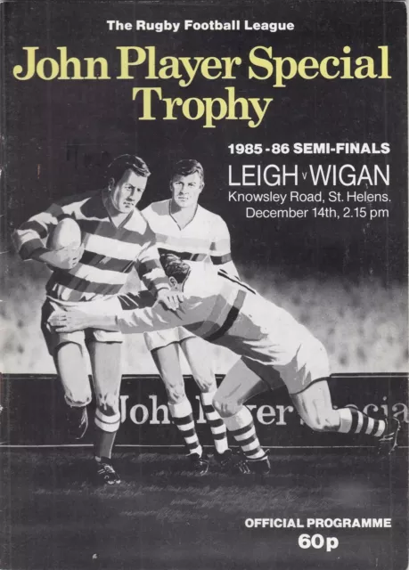 Leigh v Wigan 1985/6 (14 Dec) JP Trophy Semi-Final @ St Helens