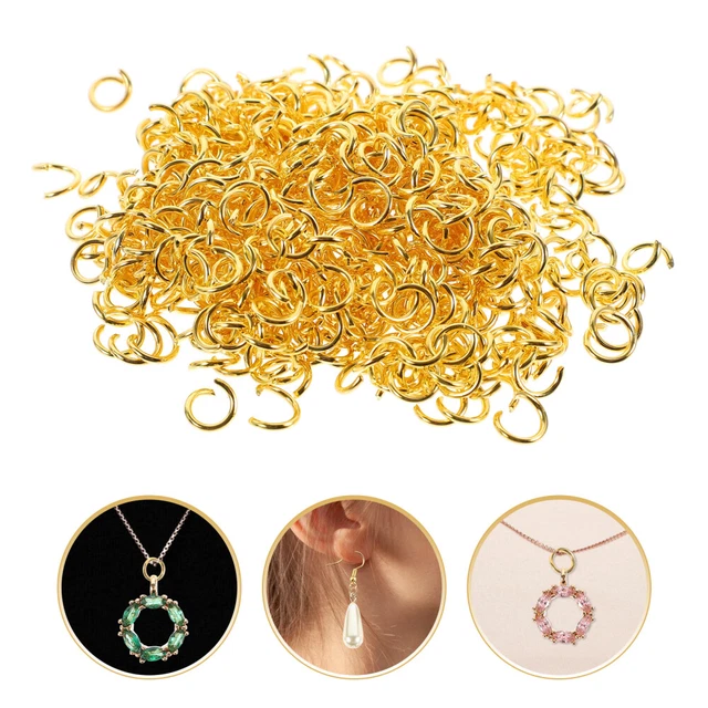 500 piezas Anillo de salto abierto de acero inoxidable Pulsera Anillos de conexión más duradero abierto