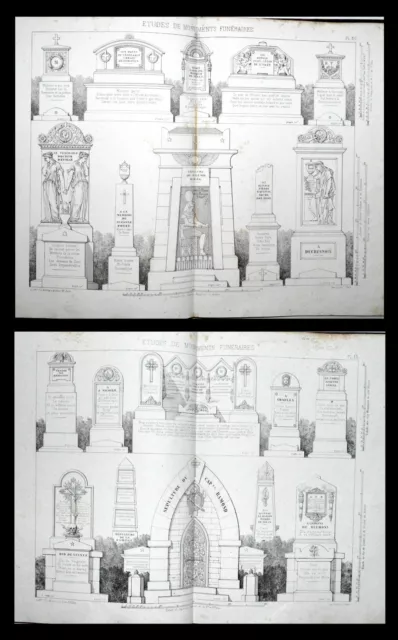 Les CIMETIÈRES de PARIS - MONUMENTS FUNÈBRES REMARQUABLES -QUAGLIA -ARCHITECTURE 3