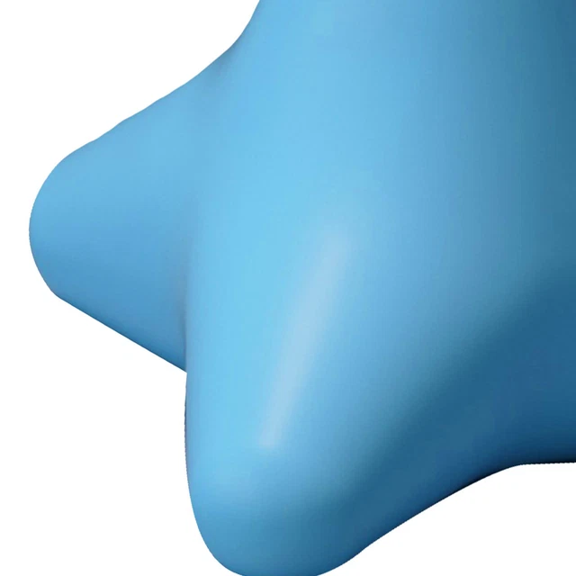 (Blue) Neck Plantar Massage Tool Four Corner Massager Silicone Relax