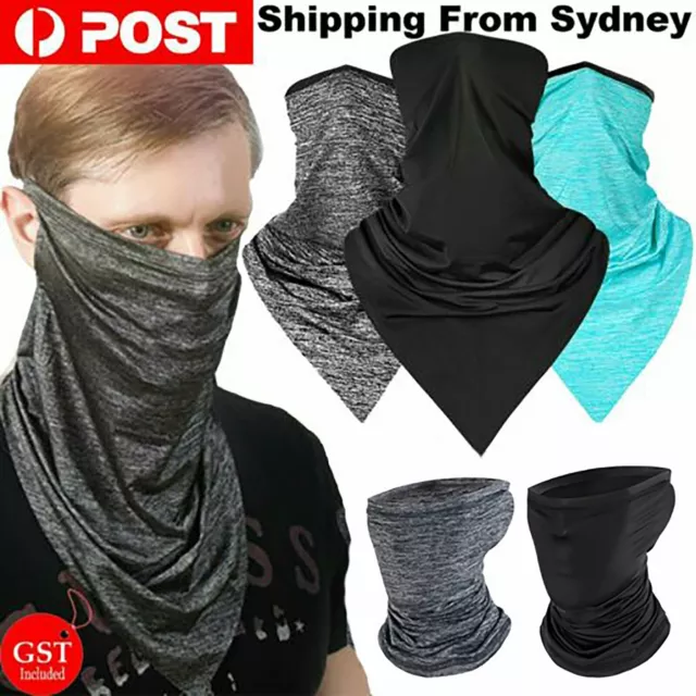 AU Outdoor Ski Motorcycle Cycling Balaclava Half Face Mask Neck Scarf Windproof