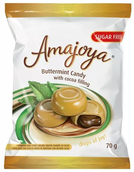 Amajoya - Candies - Buttermint with cocoa filling - Sugar-free