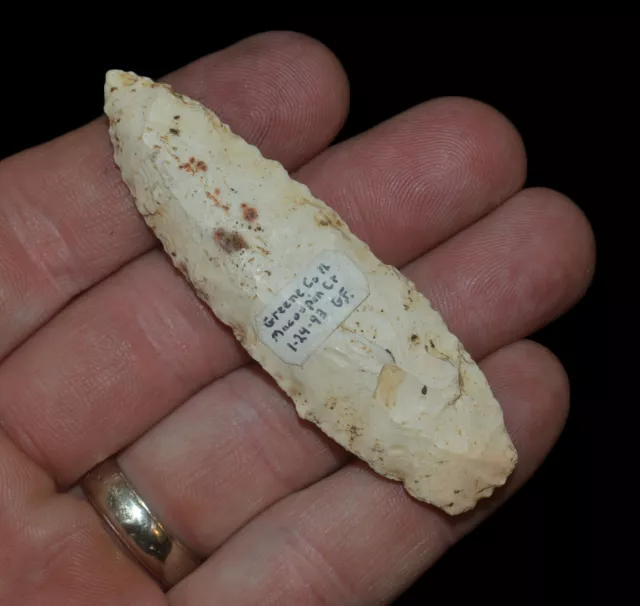 Angostura Greene Co Illinois Indian Arrowhead Artifact Collectible Relic W/ Coa