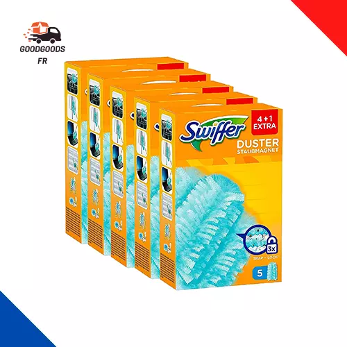 Swiffer Duster, Recharges Plumeau, 5 Paquets X 5 Recharges , Dépoussiérante, Att