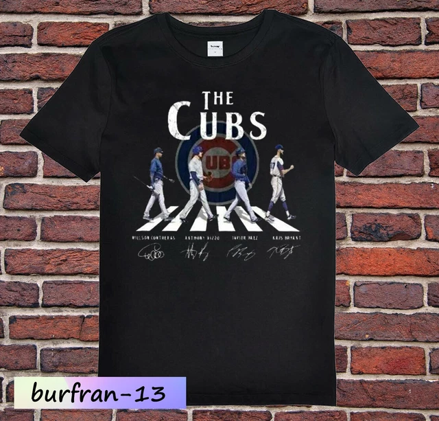 Chicago Cubs Signatures T-shirt MLB Champ Funny Black Gift Men Women
