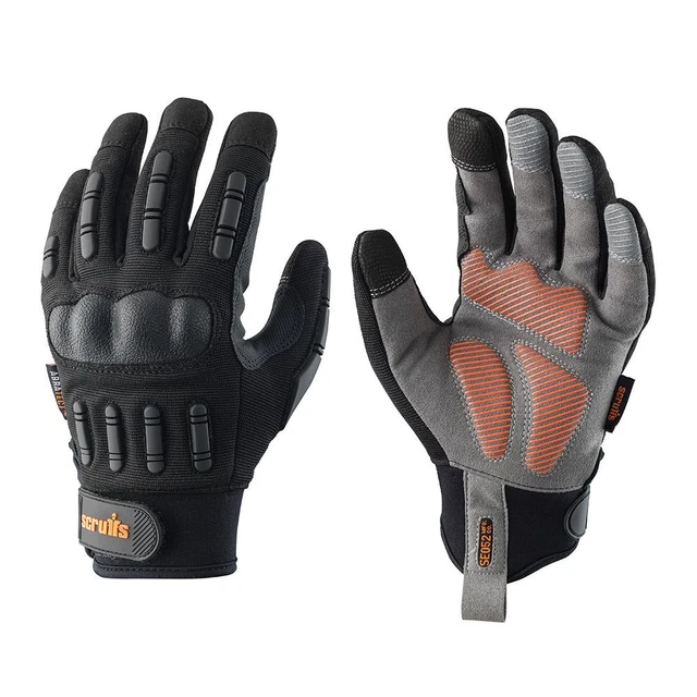 Scruffs - Guanti a impatto shock commerciale neri - XL/10