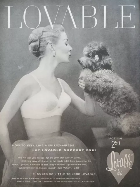 1962 PRINT AD - Lovable bra lingerie SEXY Girl vintage advertising clipping  $6.99 - PicClick