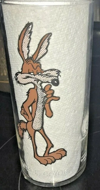 1973 Looney Tunes Wile E. Coyote Pepsi Drinking Glass Collector's Series Warner