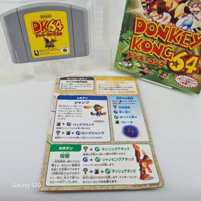 Donkey Kong N64 OVP Nintendo 64 Famicom NTSC-J Game Cartridge Rang B✅️ 12