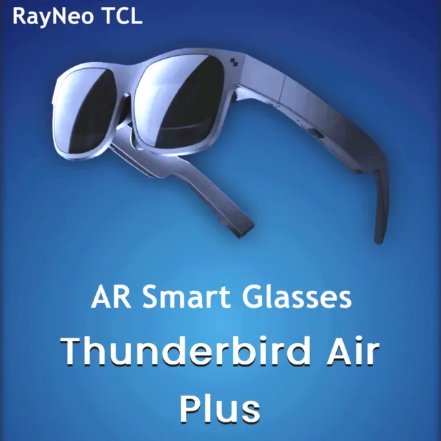 TCL RayNeo Air Plus AR Smart Glasses 1080P 130" Screen 3D VR Gaming Controller