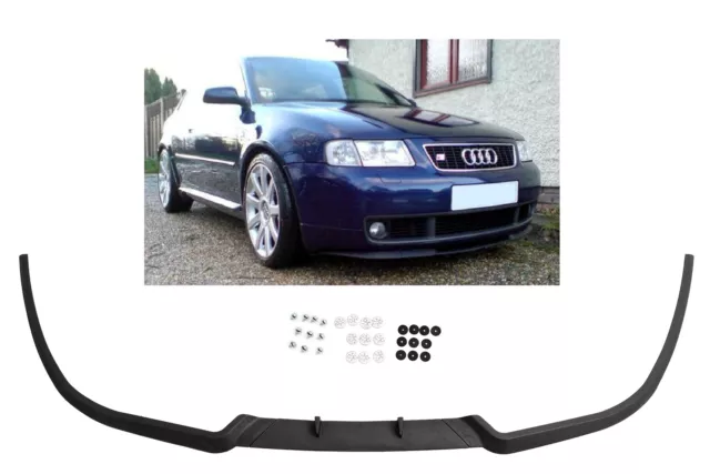 For Audi A3 8L Front Bumper Cup Chin Spoiler Lip Valance Splitter with Screws