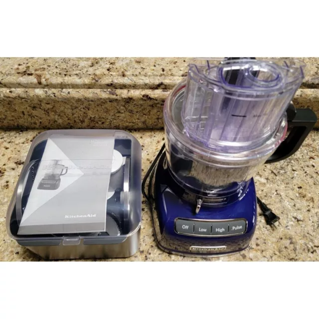 Pre Owned KitchenAid Food Processor KFP0935Q 9-Cup & 3-Cup. Red