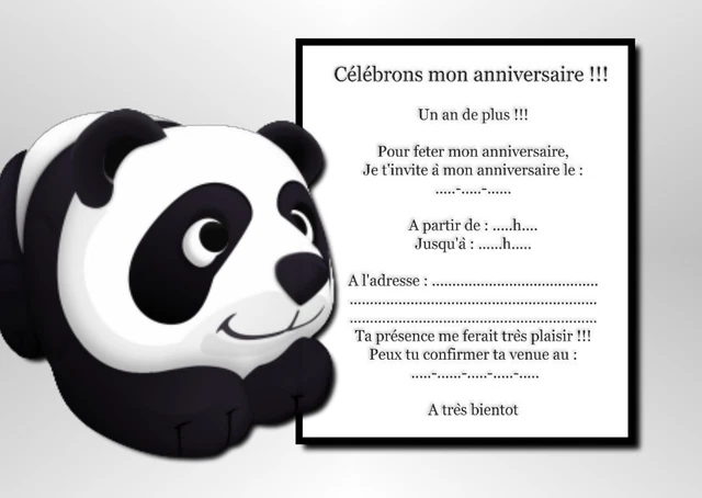 Carte invitation anniversaire 12 ans à Imprimer - CARTES INVITATIONS ANNIVERSAIRE IMPRIMER