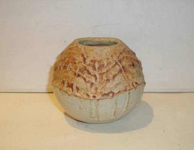Vintage Small Bernard Rooke Studio Pottery Stoneware Brutalist Vase