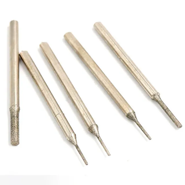 0.4mm - 1.8mm Diamond Coated Tipped Drill Bit for Tile Jewellery Glass Hole Saw