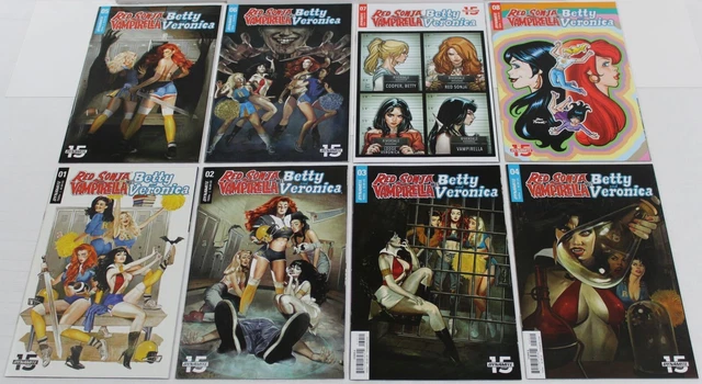 RED SONJA and VAMPIRELLA MEET BETTY and VERONICA Lot of 8 Comic Books NM/M