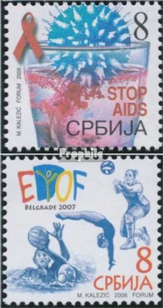 Serbia Z5,Z6 (completa edizione) MNH 2006 Costretti Award