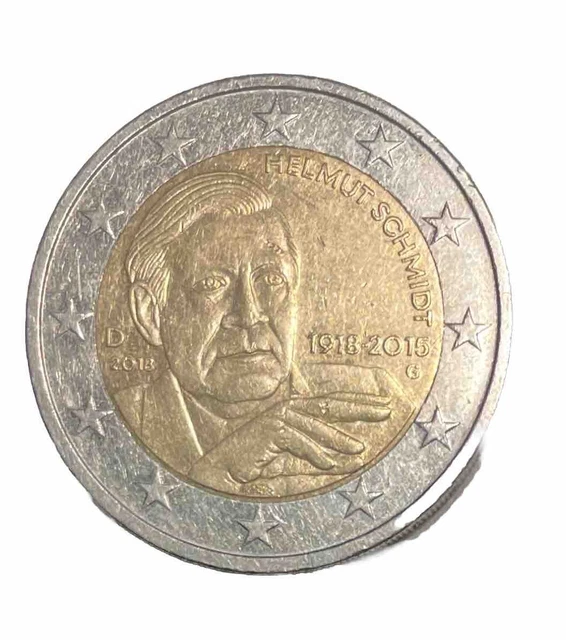 2 Euro Münze Helmut Schmidt 1918 Bis 2015 Wert 2 EURO MÜNZE Sammlerstück Helmut Schmidt D2018 1918 2015 G EUR 29,00