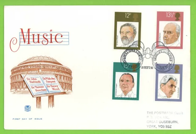 G.B. 1980 British Conductors set Stuart First Day Cover Royal Opera House