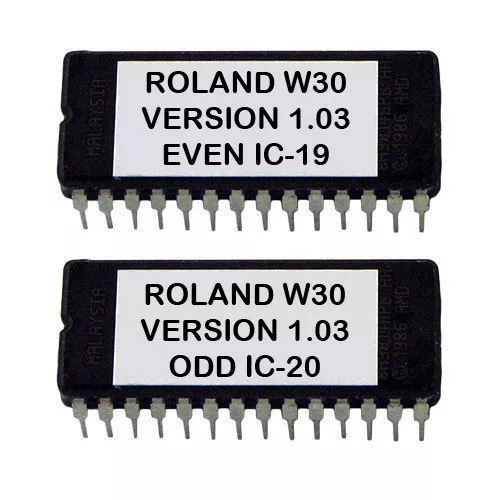 Roland W-30 Latest OS v1.03 Firmware Upgrade Sampler W30 Eprom Update ROM