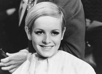 Zuhhgii Vintage Blechschild Twiggy - 20x30cm Wandkunst Pop Art Model