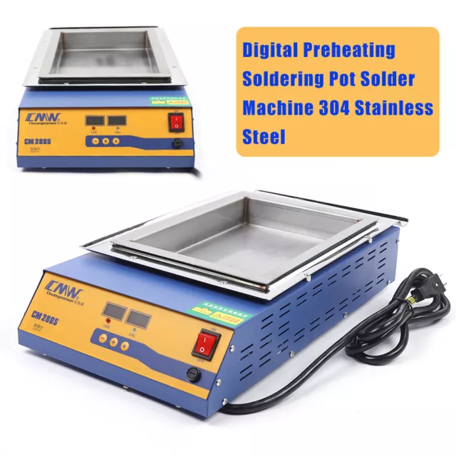 2000W 110V Digital Solder Pot Soldering Desoldering Bath Titanium Plate 0-400°C