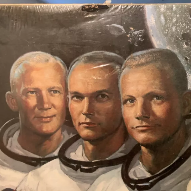 Astronauts of Apollo 11 First on the Moon 1969 11"x14" Board Print Alton Tobey