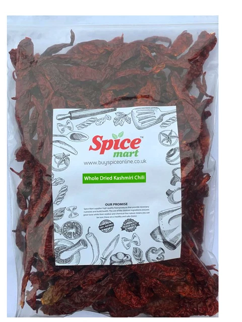 KASHMIRI CHILLI DRIED Whole | Red Chilli Whole | Dried Chilli Top ...