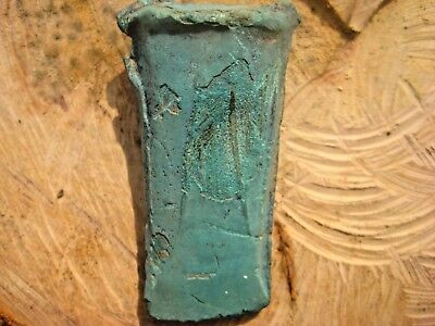Genuine ancient bronze age battle hand axe celt tool artifact patina