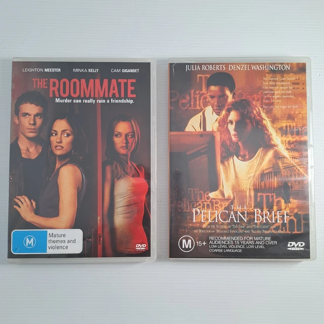 The Roommate & The Pelican Brief DVD 2 X Thriller Region 4 LLM2