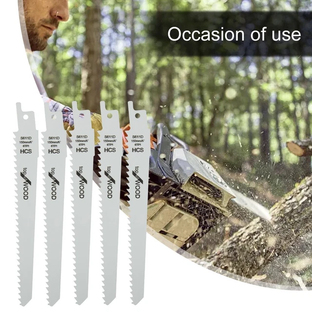 Materiales de alta calidad Madera duradera Hojas de sierra de corte Sable 5 piezas