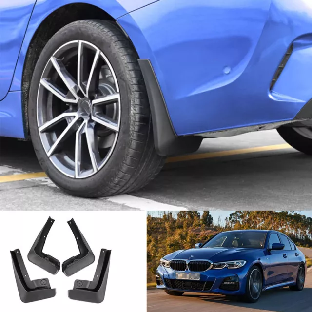 For BMW 3-Series M3 G20 2019-2023 Matte Black Mud Flaps Fender Splash Guards 4pc